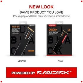 Resim WD_BLACK SN850X NVMe SSD 2 TB dahili SSD (oyun belleği, PCIe Gen4 teknolojisi, okuma 7.300 MB/sn, yazma 6.600 MB/sn), siyah 
