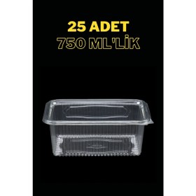 Resim Yok Yok Ambalaj Plastik Sızdırmaz Kap Kullan At Tek Kullanımlık Plastik Kapaklı Kase 3' Lü Set Fırsat Ürünü 