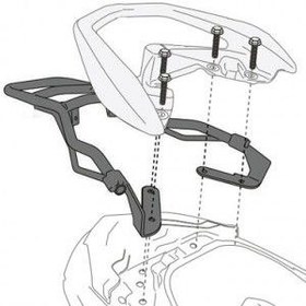 Resim GIVI SR2123 YAMAHA N-MAX 125-155 (15-20) ARKA ÇANTA TAŞIYICI 