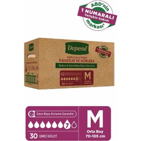 Resim Depend Emici Külot Kadın Hasta Bezi Orta Boy 3 x 10'lu 