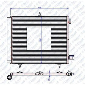 Resim Klima Radyatoru Kondenser P207 1.4 Uc Ayak 504610453 