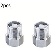 Resim Willowhaven 2 Adet Pirinç Tek Yönlü Çekvalf G1/2 Dişi G1/2 Erkek Gümüş Renk 