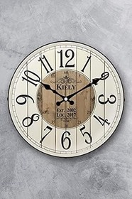 Resim Emores 36 Cm Dekoratif Gerçek Cam Bombe Sessiz Mekanizma Duvar Saati Mr238 