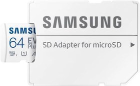 Resim Samsung EVO Plus microSDXC Hafıza Kartı 64 GB, 160 MB/s, U1, V10, A1, ‎MB-MC64SA/TR 