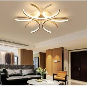 Resim Levora Salon Mutfak Yatak Odası Eskitme Renk Beyaz Işık Led Avize Eskitme 