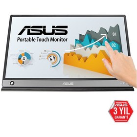Resim Asus MB16AMT 15.6" 5 MS 60 Hz USB Type-C Full HD IPS Dokunmatik Monitör 