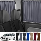 Resim Pandami Fiat Doblo Iı Uzun Şase 2010-2023 Uyumlu Gri Raylı Oto Perde Takımı 