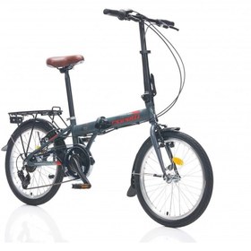 Resim Corelli Simple 20 Jant K:16 7 Vites Gri Kırmızı Katlanır Bisiklet 