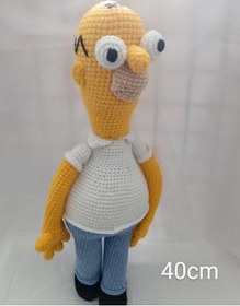 Resim Amigurumi Simpson Baba Oyuncak 