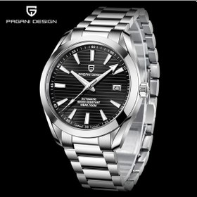 Resim Pagani Design Pd-1688 Aqua Terra Erkek 40mm Retro Japonya Nh35a Otomatik Mekanik 100m Su Geçirmez Safir Çelik Saat Siyah 
