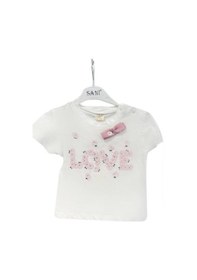 Resim Kız Bebek Papatya Desenli Pantolonlu Takım-14532 Pembe 