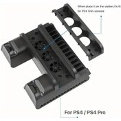 Resim Motion003 Ps4 Slim Pro Soğutucu Stand Kontrolcü Şarj İstasyonu Disk Yuvası Siyah Sku Siyah 