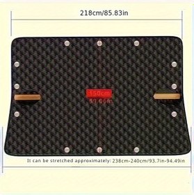 Resim Maxaccess Manyetik Araba Örtüsü Siyah 238x148cm Uv Kar Toz Kış Don Korumalı İç Dış 