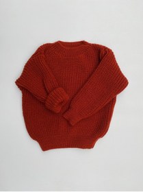 Resim BEBEĞİME ÇORAP Erkek Bebek-çocuk /kız Bebek-çocuk Bisiklet Yaka Oversize Triko Kazak 