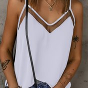 Resim Kadınlar için Şık Kolsuz Yuvarlak Yaka Tank Top - Esnek Düz Renk Çok Amaçlı Günlük Giyim, Makinede Yıkanabilir İlkbahar Yaz Sonbahar İçin, Bayan Tank Üstleri, Rahat Tarz, Dayanıklı Kumaş, Şık Kadın 