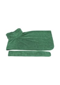 Resim Ruicoo Yeşil Kapüşonlu Koral Kadife Köpek Banyo Ruhsati - Su Emici, Bel Bantlı, Küçük-büyük Irklar İçin - Stokta 