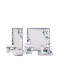 Resim KORKMAZ A8574 LİNK COLL.28 P KAHVALTI TAKIMI(KARE) Çok Renkli 
