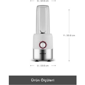 Resim Karaca Blend Ve Rush Inox 500 W Personal Kişisel Smoothie Blender 