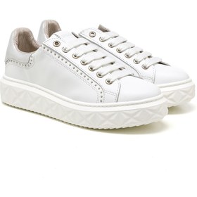 Resim Sneaker Günlük Kadın Mar-25y-209-8888 John May Beyaz-metalik Gümüş Beyaz 