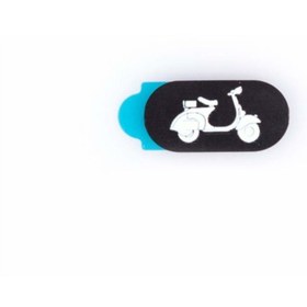 Resim Funsy Kamera Kapatıcı | Vespa Mini | Siyah 