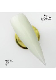 Resim Momo Professional Protez Tırnak İçin Poly Gel Poli Jel No.02 Süt Beyazı 30 Gr 