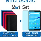 Resim Lenovo Uyumlu Tab M8 Tb-8505F Delüx Universal Standlı Deri Kılıf+Nano 