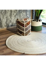 Resim Dekomatt Ice Latte Dekoratif Paspas Gri Bej 