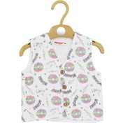 Resim Beberotti 4 Katlı Müslin Bebek Yelek 270 Ekru-fuşya Ekru - Fuşua 