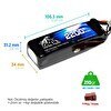 Resim Leopard Power 2200 mAh 14.8V 4S 25C Lityum Polimer Lipo Batarya Pil T Plug 