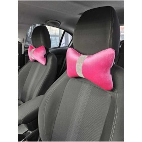 Resim Fuşya Ipek Kadife Boyun Yastığı 2 Adet 