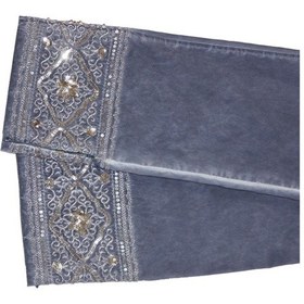 Resim Bulalgiy Kadın Mavi Payetli Işlemeli Pantolon - Bga806063 
