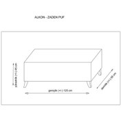 Resim Puf - Açık Gri 