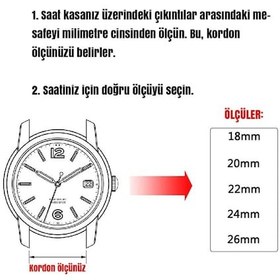 Resim Saatse Açık Kahverengi Taba Floter Hakiki Deri Saat Kordonu Kayış 18 MM 