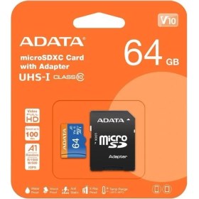 Resim Adata 64GB Premier Microsdxc Card With Adapter Uhs-I CLASS10 V10 Hafıza Kartı 