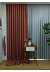 Resim Evdepo Home Keten Kiremit Fon Perde Tek Kanat (518568828) Kiremit 