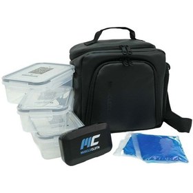 Resim Musclecloth Elite Termo Çanta Seti Siyah Siyah 