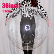 Resim 10 adet Dev Şeffaf Bobo Balonları - 50.8cm, 60.96cm, 91.44cm Boyutlar, Düğünler, Sevgililer Günü, Noel, Cadılar Bayramı ve Daha Fazlası için Yeniden Kullanılabilir Plastik Parti Süsleri, Doğum Günü Balonları 