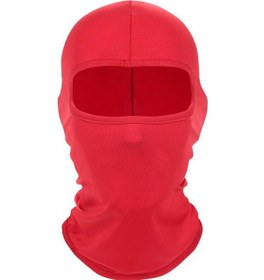 Resim Uv Koruyucu Motosiklet Yüz Maskesi Kırmızı 