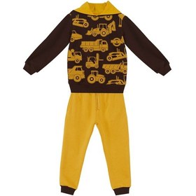 Resim Denokids Mshb&g İnşaat Araçları Erkek Çocuk Eşofman Takım Çok Renkli 