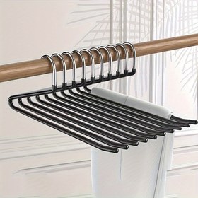 Resim 20 adet Z-Şekilli Açılı Dayanıklı Ağır Hizmet Metal Pantolon Askısı, Dolap Kaymaz Depolama Pantolon Askısı, Ev Depolama için Uygun, İdeal Ev Eşyaları, 11 Festival için Mükemmel Hediye Seçeneği 