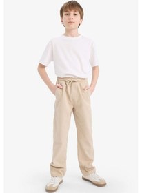 Resim DeFacto Erkek Çocuk Düz Paça Basic Düz Gabardin Pantolon D5859A825SMBG670 