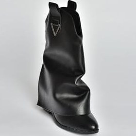 Resim fox SHOES V973601009 Kalın Topuklu Western Kovboy Kadın Bot 