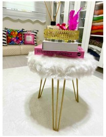 Resim Zem Gigi Puf, Beyaz Gold 