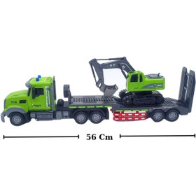 Resim Asya Oyuncak Metal/Plastik 11 Kanal Uzaktan Kumandalı Çekici-Ekskavatör Seti 