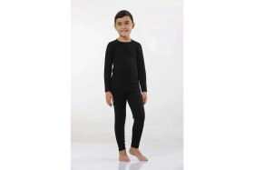 Resim Kota Siyah Termal Body MKT2005 Unisex Çocuk İçlik 7-8 Yaş İçin Uzun Süreli Dayanıklılık 