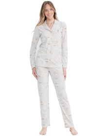 Resim U.S. Polo Assn. Kadın Bej Melanj Boydan Patlı Pijama Takımı-bej Melanj-2xl Çok Renkli 