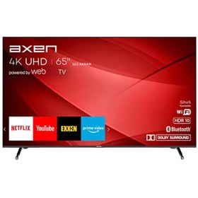 Resim Axen AX65FIL240 65" 165 Ekran 4K UHD Webos Smart Frameless LED TV Axen