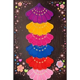 Resim 6 Adet Yelpaze Model Kahve Sunum Mendili, Servis Peçetesi, Kokteyl Peçetesi 