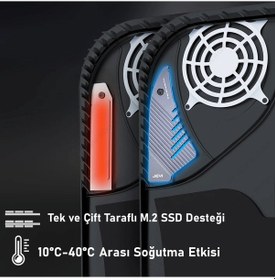 Resim Jeyı Eagle2 Playstation Ps5 M.2 Ssd İçin Magnalyum Soğutucu Heats 