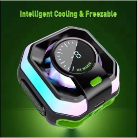 Resim Tokqı Hk-5 Pro Cep Telefonu Soğutucu, Manyetik Yarı Iletken Soğutma Fanı, iPhone Xiaomi Poco Için Radyatör, Pubg Oyun Soğutucusu Için 